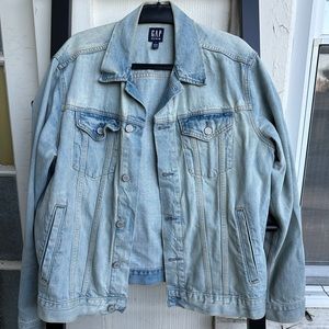 Gap Icon denim jacket light blue acid wash